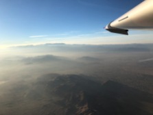 Morning Haze Flying Eastward from Victorville, CA. (Bruce Holmes)